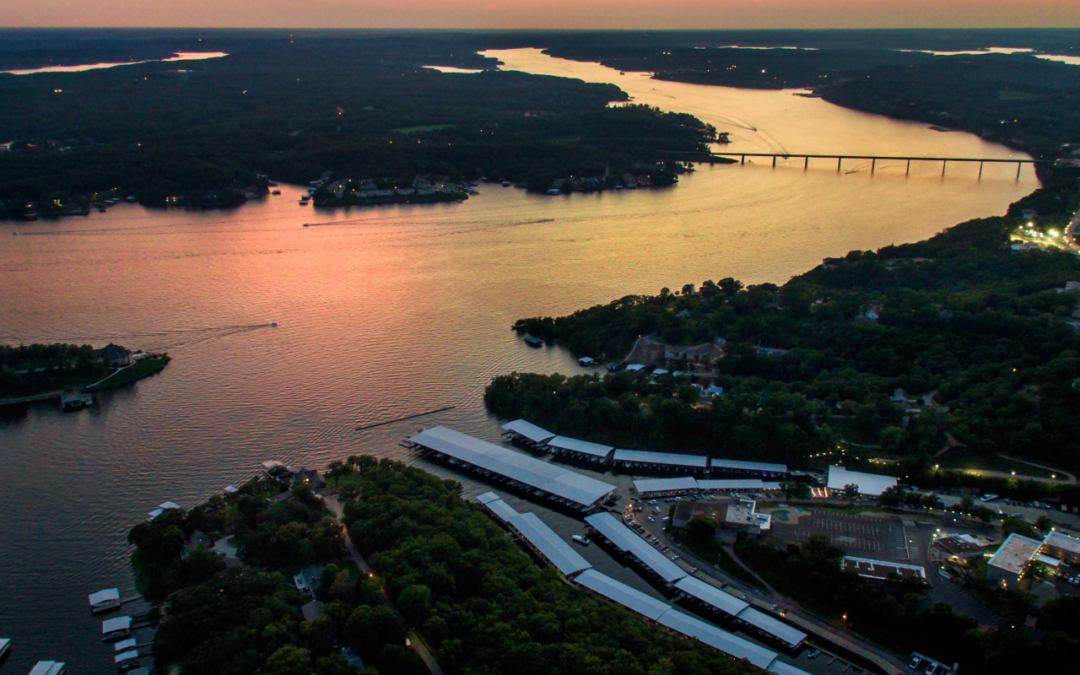 aerial view Lake of the ozarks
